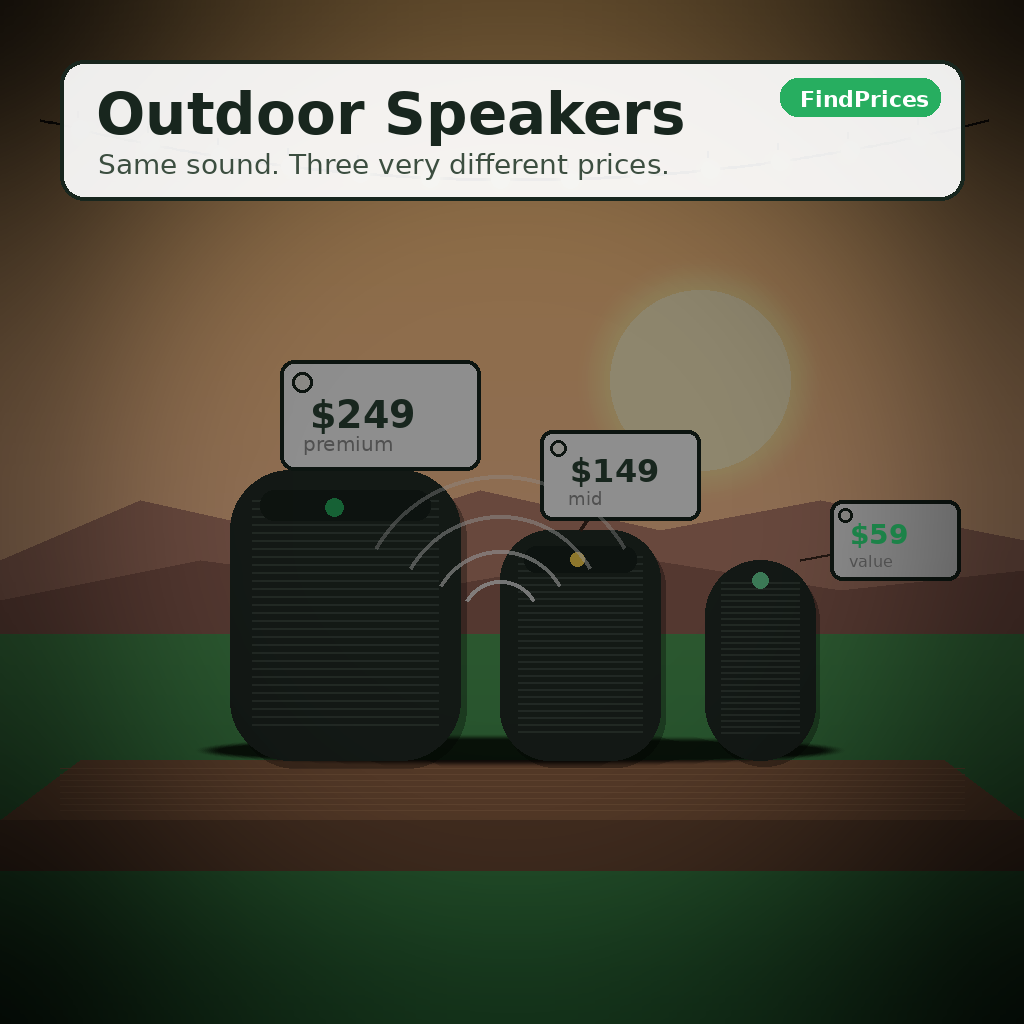 Outdoor Bluetooth Speakers: How to Compare Prices Before Memorial Day Weekend